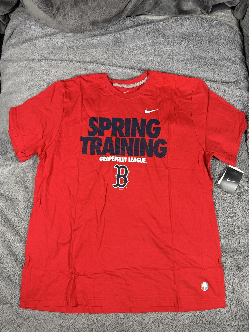 Boston Red Sox Shirt Mens 2XL Red MLB Baseball Nike Spring Training Tee
